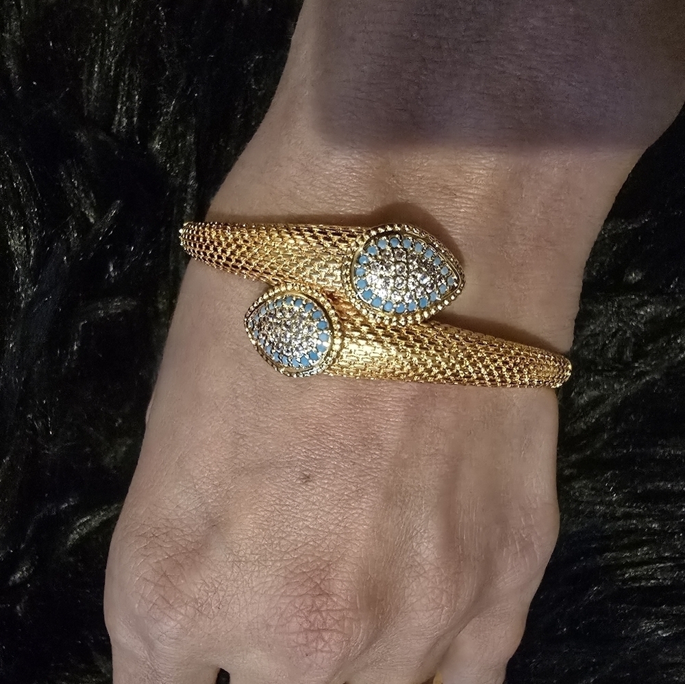 21kgp Dubai Set - Elegant Gold and Turquoise Women's Bracelet - Picture 8 of 13
